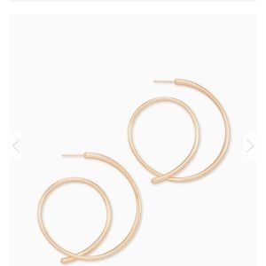 Kendra Scott Myles Hoop Earrings in Rose Gold